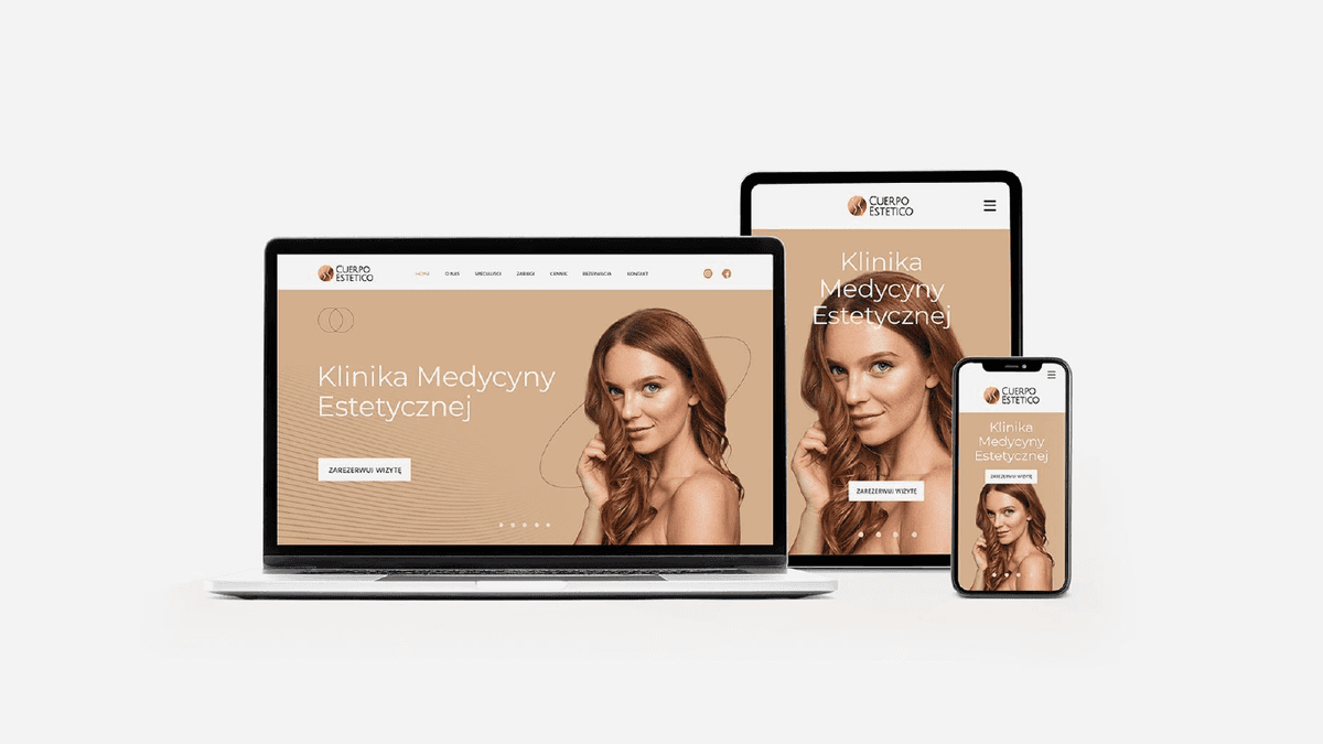 CUERPO ESTETICO - Strona internetowa,, grafiki reklamowe