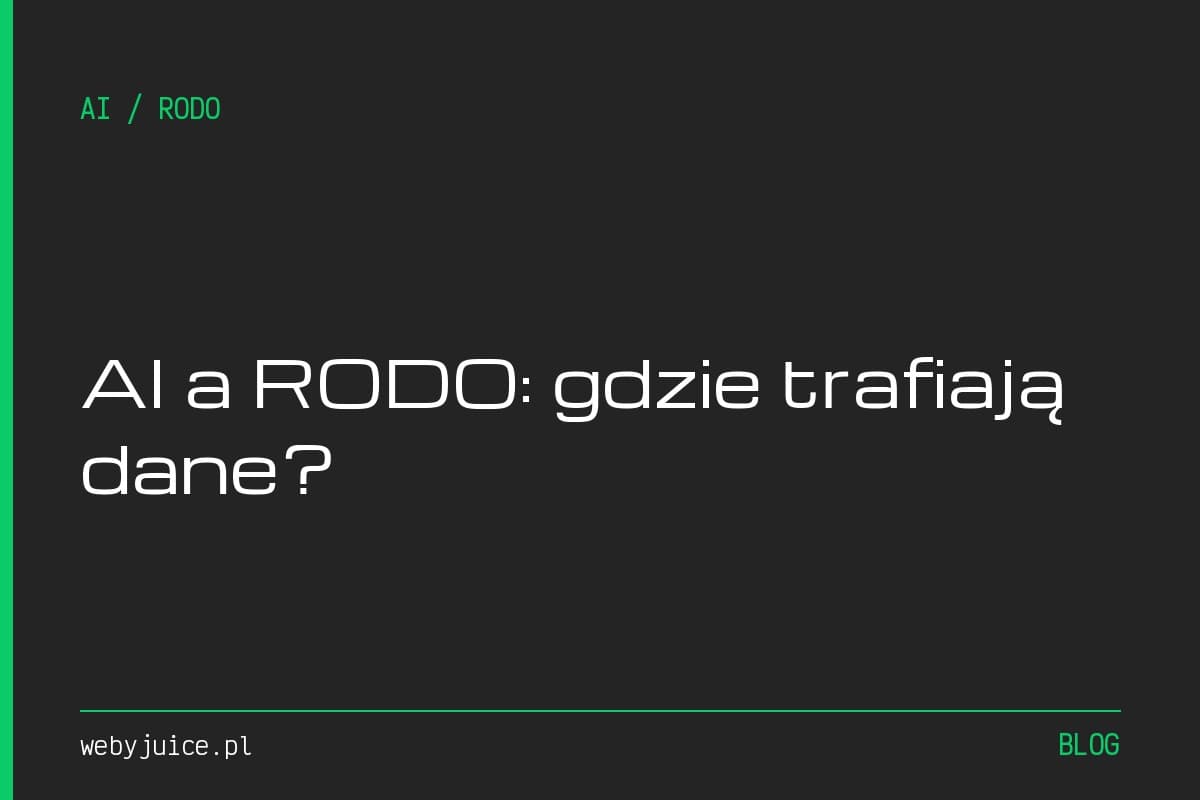 AI a RODO. Gdzie trafiają dane w ChatGPT i Claude