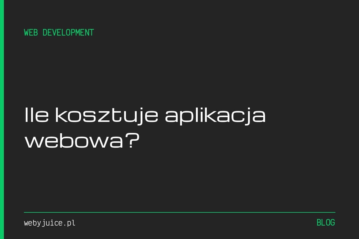 Ile kosztuje aplikacja webowa (MVP SaaS) w 2026