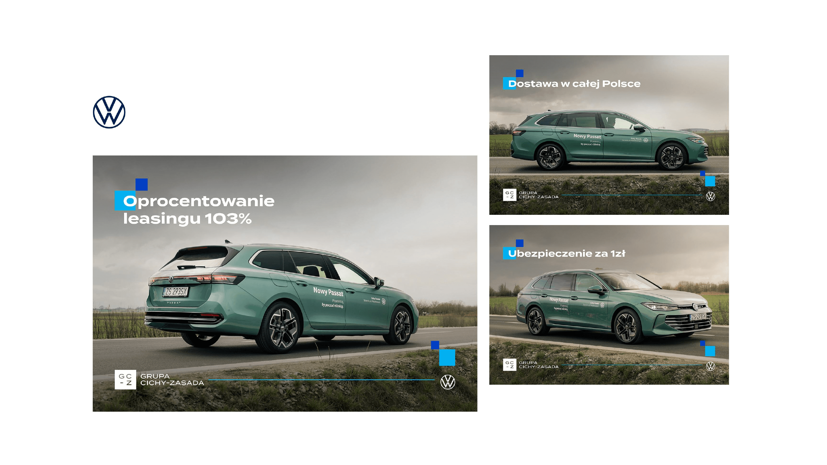 Kampania Volkswagen Nowy Passat - reklamy leasingowe i ofertowe