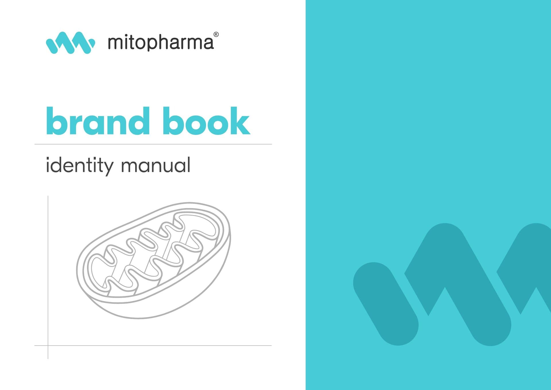 Okładka brandbooka Mito-Pharma - Brand Book Identity Manual