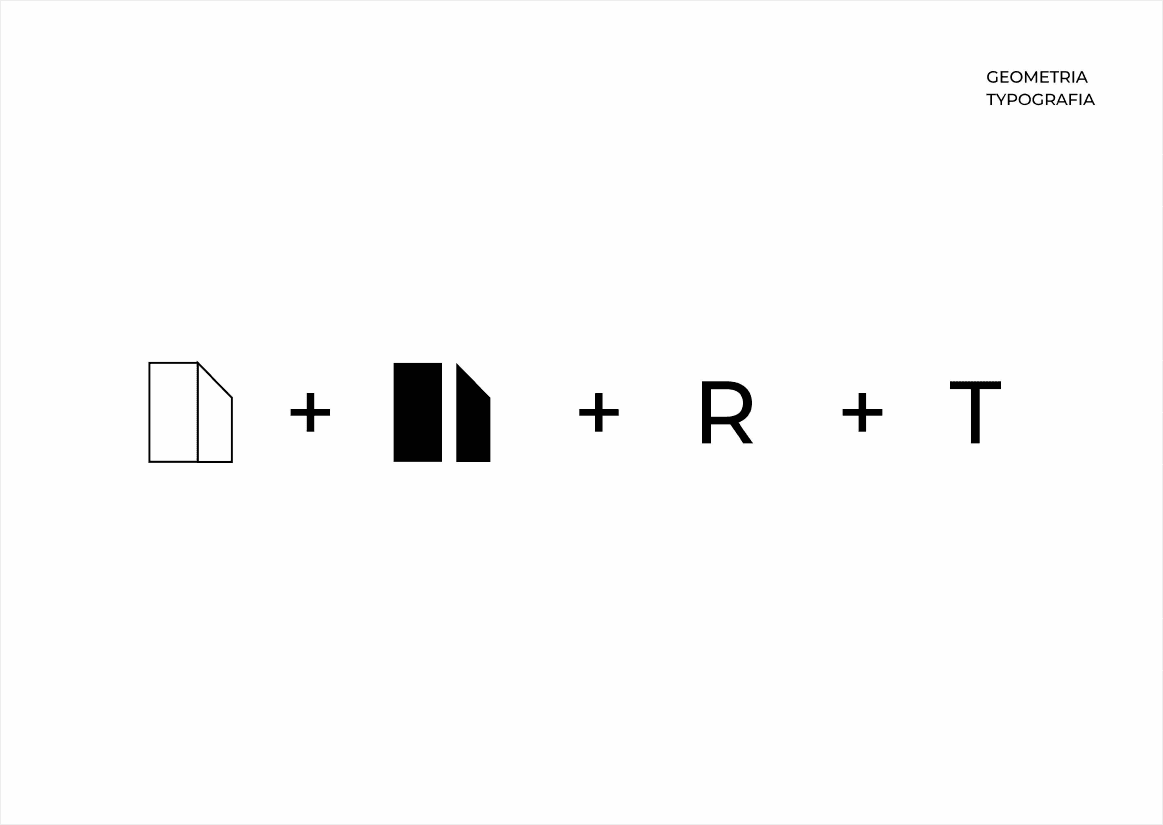 Równanie wizualne - geometria + bryła + R + T = znak RT Invest