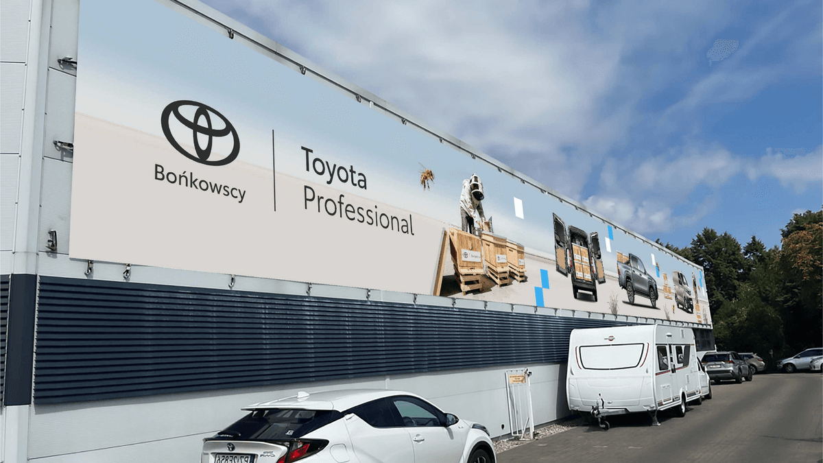 Billboard Toyota Professional - realizacja reklamy zewnętrznej