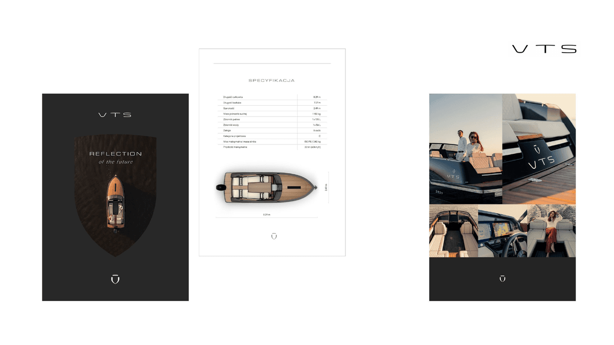 Materiały produktowe VTS - okładka, specyfikacja techniczna i kompozycje lifestyle
